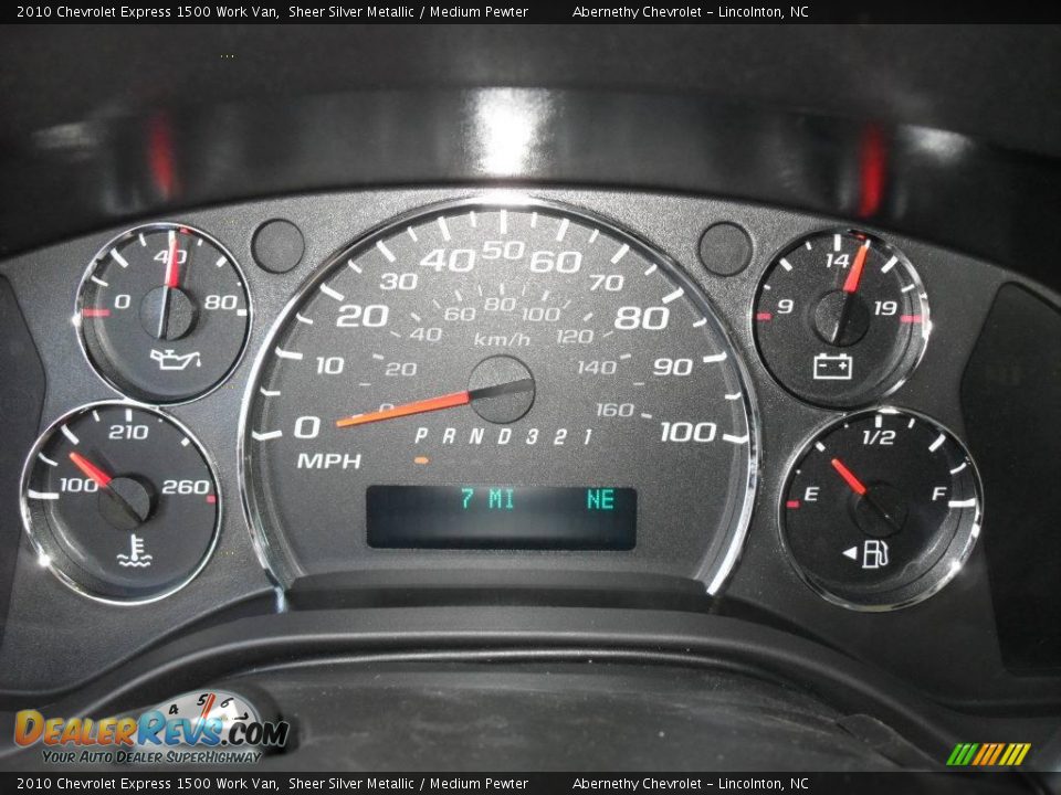 2010 Chevrolet Express 1500 Work Van Sheer Silver Metallic / Medium Pewter Photo #24