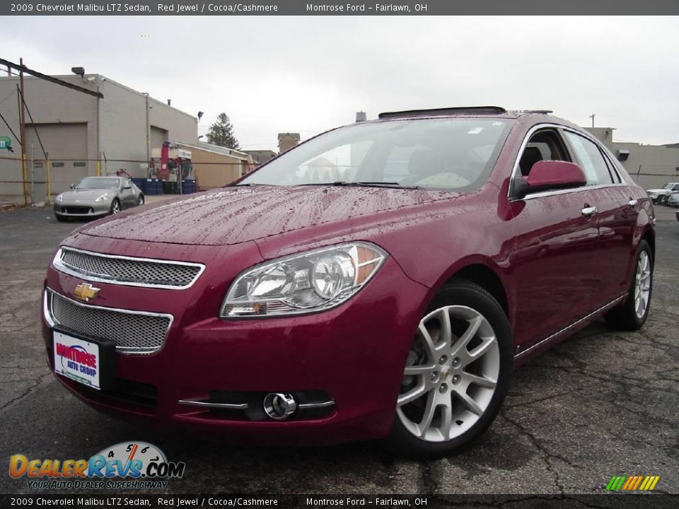 2009 Chevrolet Malibu LTZ Sedan Red Jewel / Cocoa/Cashmere Photo #1
