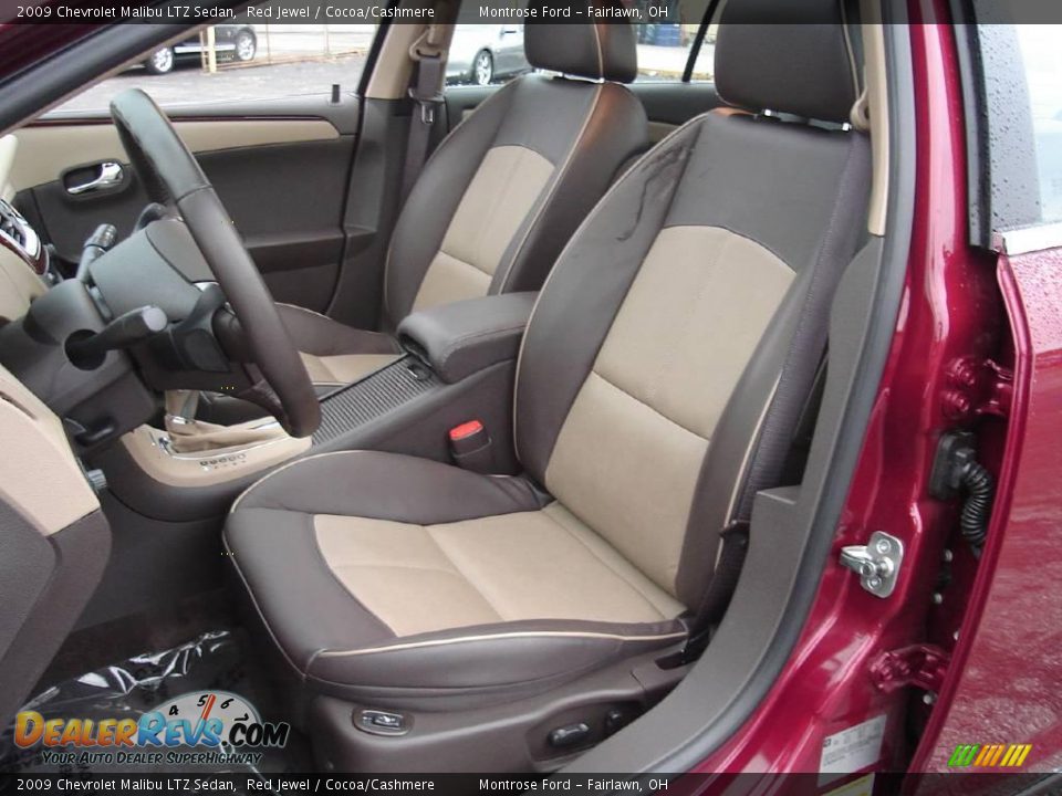 2009 Chevrolet Malibu LTZ Sedan Red Jewel / Cocoa/Cashmere Photo #13