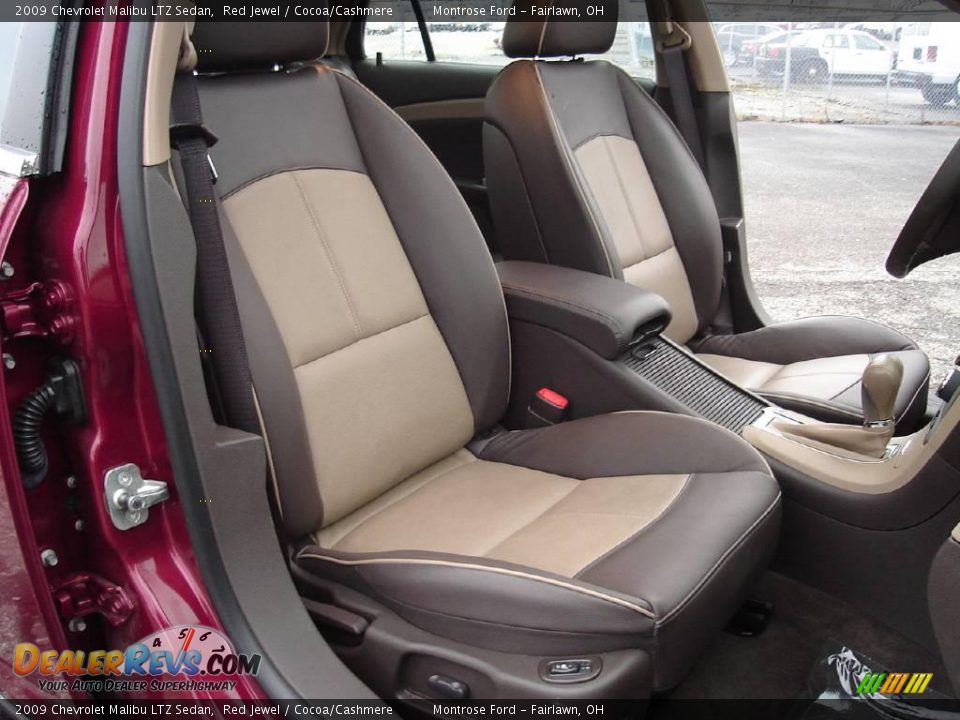2009 Chevrolet Malibu LTZ Sedan Red Jewel / Cocoa/Cashmere Photo #14