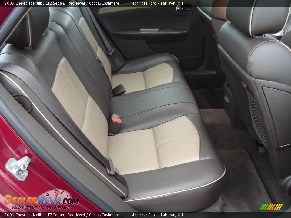 2009 Chevrolet Malibu LTZ Sedan Red Jewel / Cocoa/Cashmere Photo #15