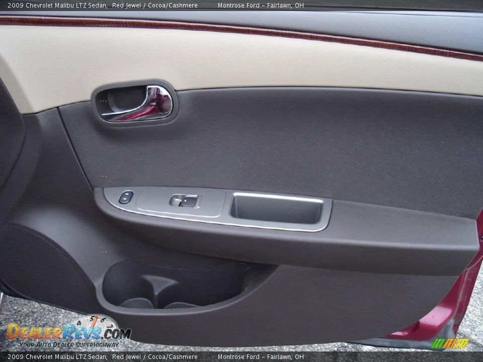 2009 Chevrolet Malibu LTZ Sedan Red Jewel / Cocoa/Cashmere Photo #19