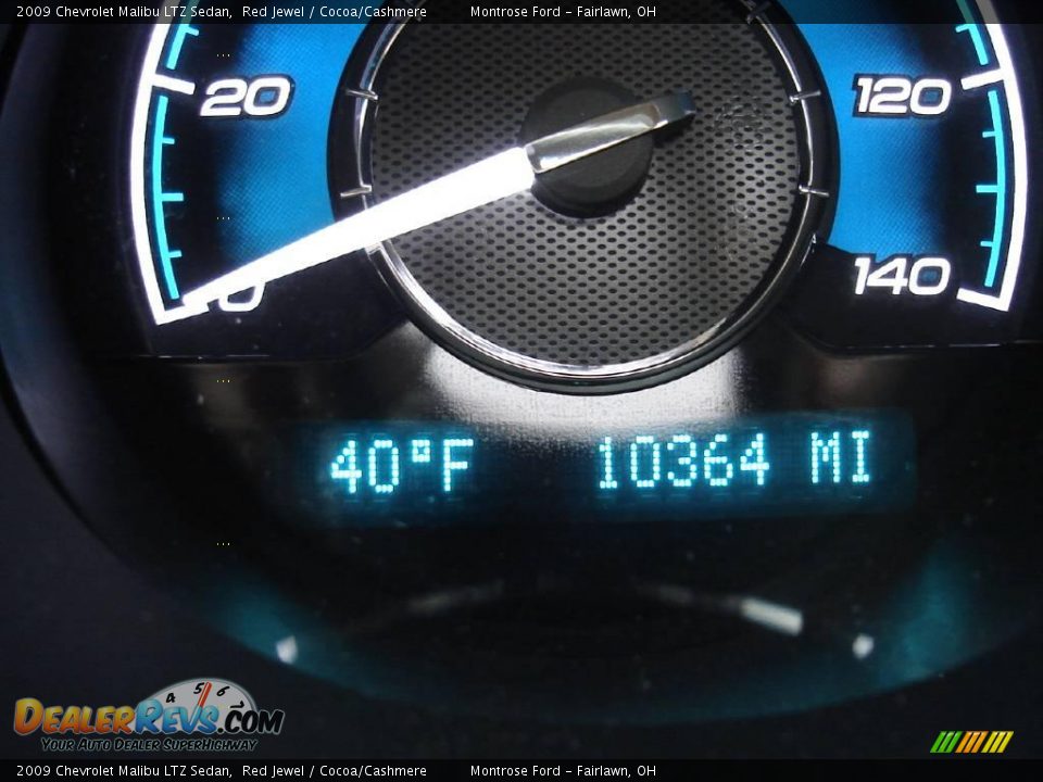 2009 Chevrolet Malibu LTZ Sedan Red Jewel / Cocoa/Cashmere Photo #26
