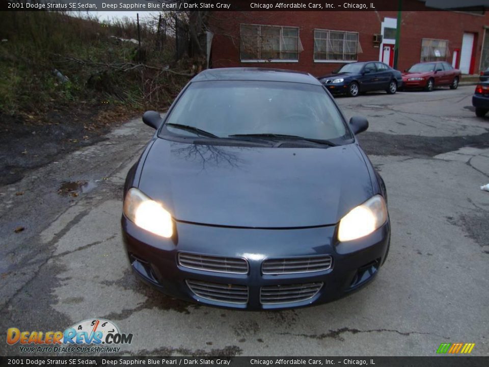 2001 Dodge Stratus SE Sedan Deep Sapphire Blue Pearl / Dark Slate Gray Photo #1