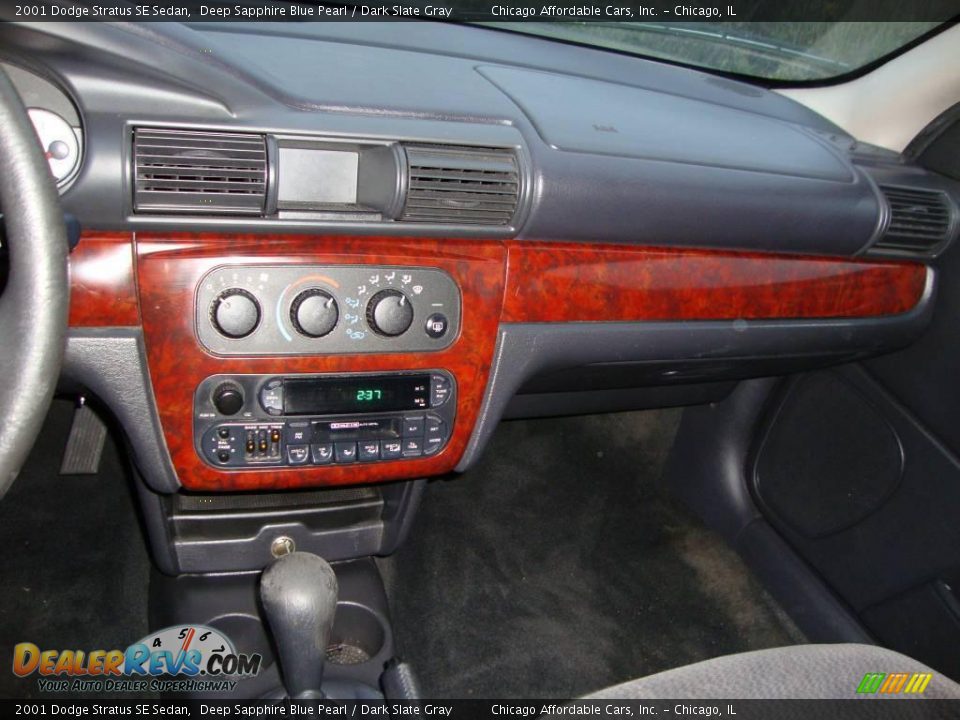2001 Dodge Stratus SE Sedan Deep Sapphire Blue Pearl / Dark Slate Gray Photo #5