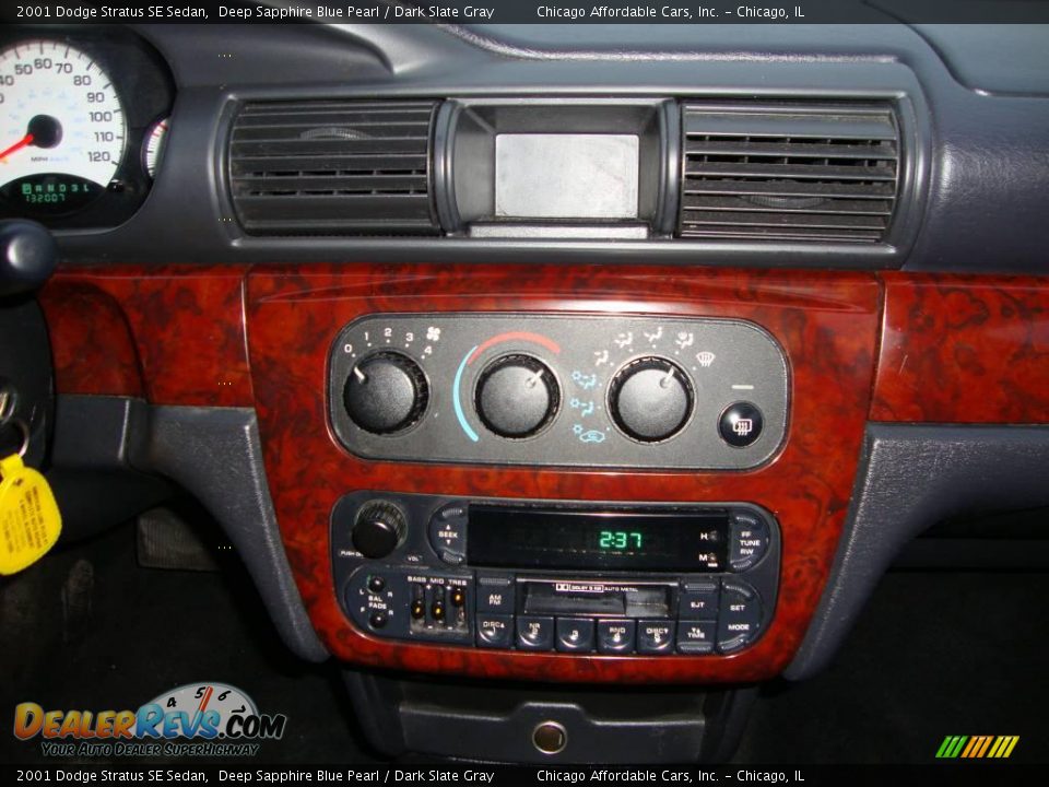 2001 Dodge Stratus SE Sedan Deep Sapphire Blue Pearl / Dark Slate Gray Photo #8