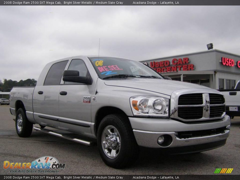 2008 Dodge Ram 2500 SXT Mega Cab Bright Silver Metallic / Medium Slate Gray Photo #1