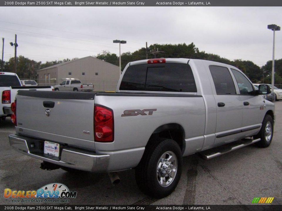 2008 Dodge Ram 2500 SXT Mega Cab Bright Silver Metallic / Medium Slate Gray Photo #3