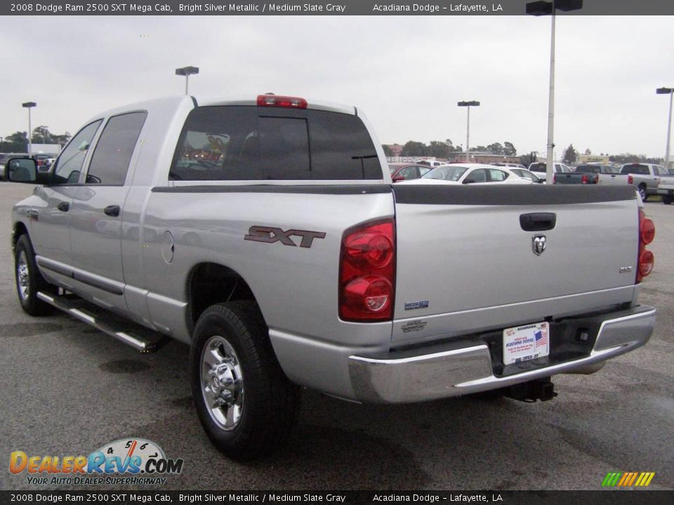 2008 Dodge Ram 2500 SXT Mega Cab Bright Silver Metallic / Medium Slate Gray Photo #5