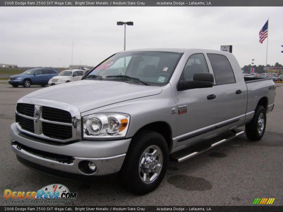 2008 Dodge Ram 2500 SXT Mega Cab Bright Silver Metallic / Medium Slate Gray Photo #7