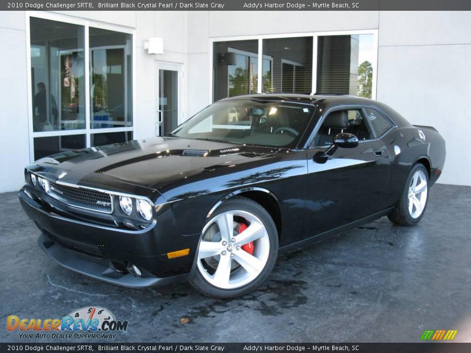 2010 Dodge Challenger SRT8 Brilliant Black Crystal Pearl / Dark Slate Gray Photo #1