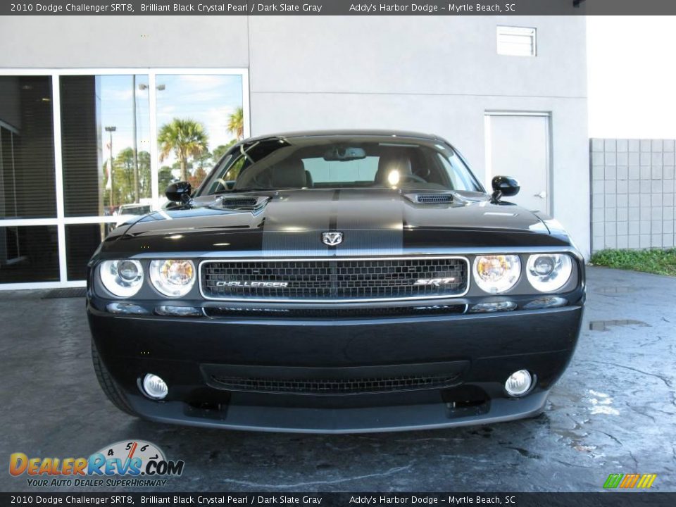 2010 Dodge Challenger SRT8 Brilliant Black Crystal Pearl / Dark Slate Gray Photo #2