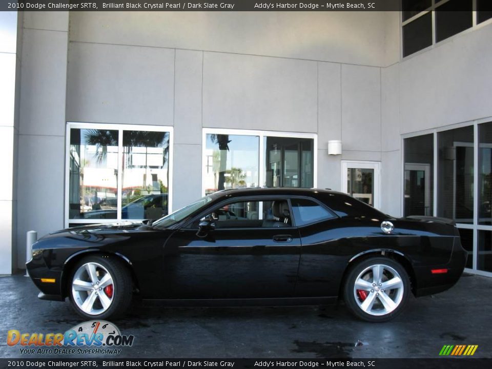 2010 Dodge Challenger SRT8 Brilliant Black Crystal Pearl / Dark Slate Gray Photo #5