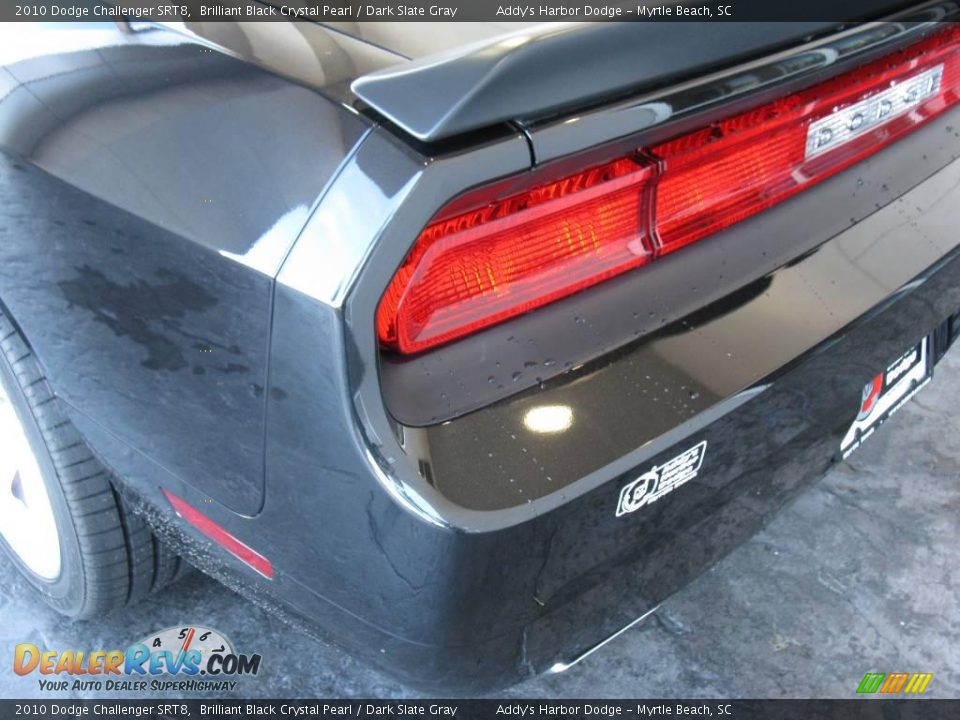 2010 Dodge Challenger SRT8 Brilliant Black Crystal Pearl / Dark Slate Gray Photo #7