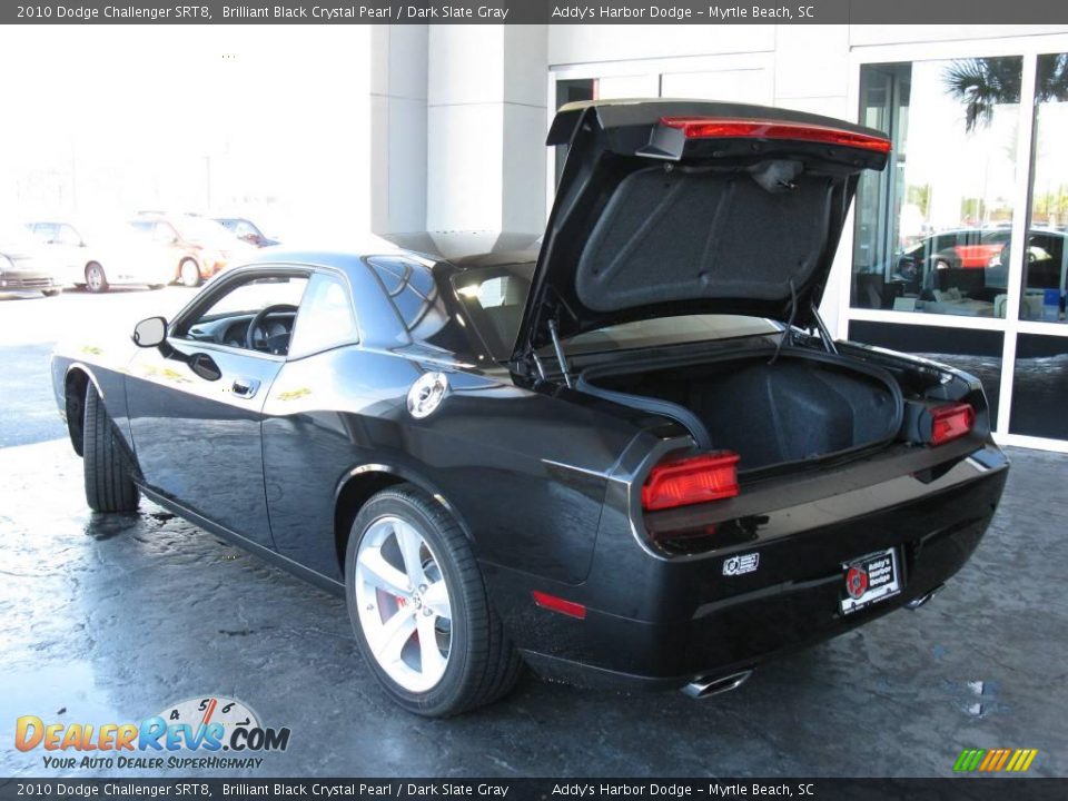 2010 Dodge Challenger SRT8 Brilliant Black Crystal Pearl / Dark Slate Gray Photo #8