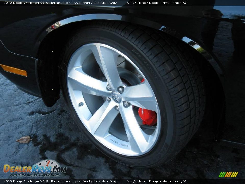 2010 Dodge Challenger SRT8 Brilliant Black Crystal Pearl / Dark Slate Gray Photo #10