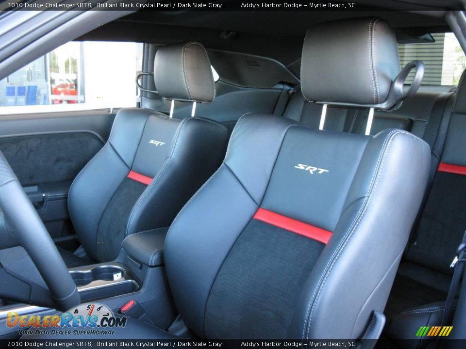 2010 Dodge Challenger SRT8 Brilliant Black Crystal Pearl / Dark Slate Gray Photo #14