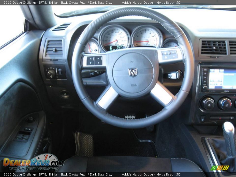 2010 Dodge Challenger SRT8 Brilliant Black Crystal Pearl / Dark Slate Gray Photo #21