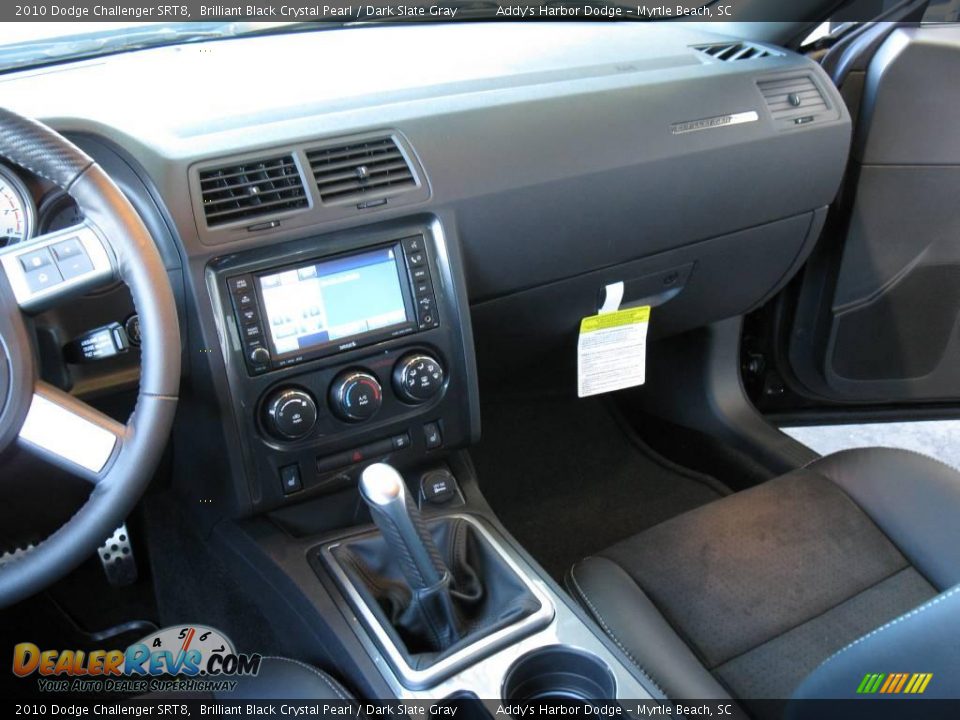 2010 Dodge Challenger SRT8 Brilliant Black Crystal Pearl / Dark Slate Gray Photo #22