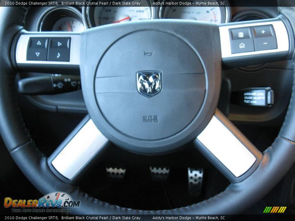 2010 Dodge Challenger SRT8 Brilliant Black Crystal Pearl / Dark Slate Gray Photo #23