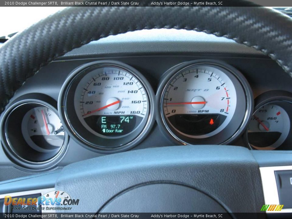 2010 Dodge Challenger SRT8 Brilliant Black Crystal Pearl / Dark Slate Gray Photo #25