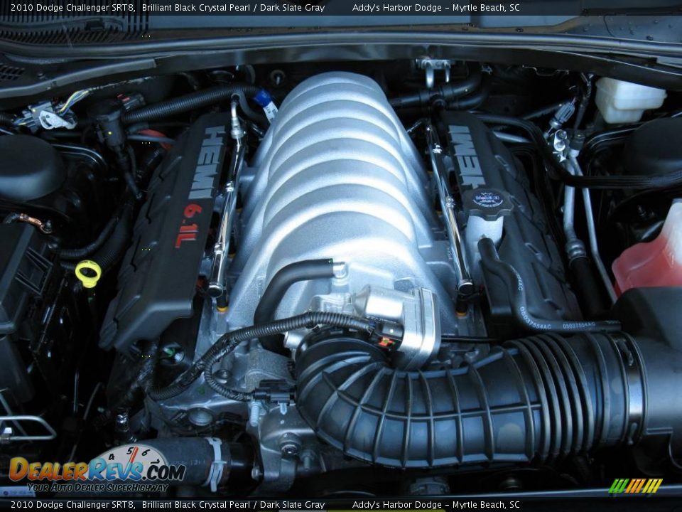 2010 Dodge Challenger SRT8 Brilliant Black Crystal Pearl / Dark Slate Gray Photo #27