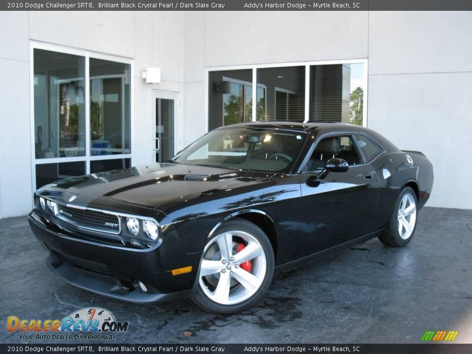 2010 Dodge Challenger SRT8 Brilliant Black Crystal Pearl / Dark Slate Gray Photo #28