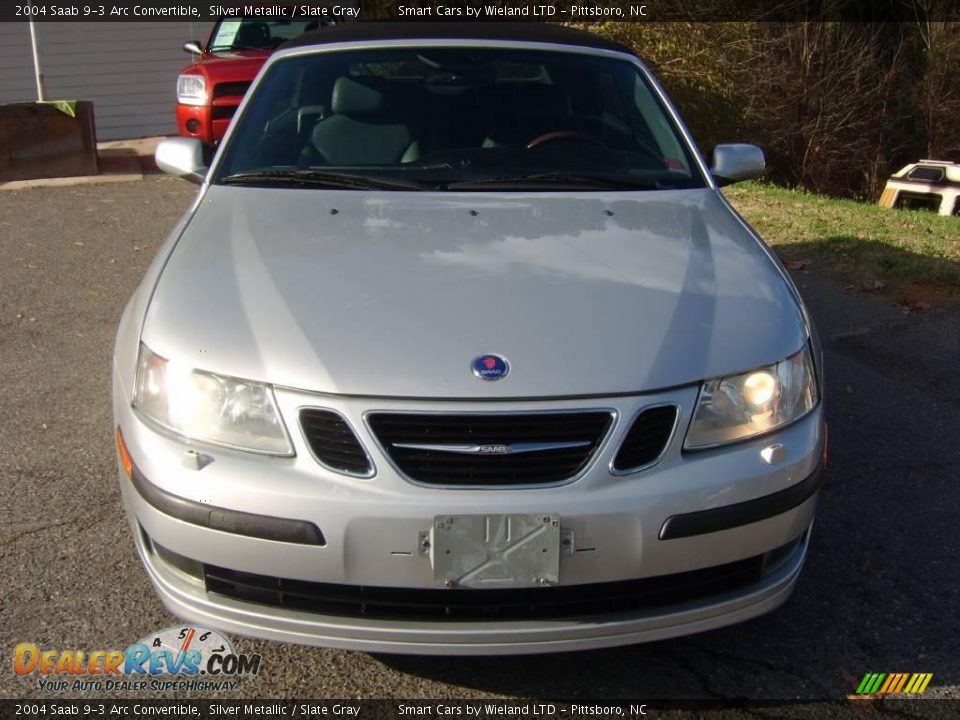 2004 Saab 9-3 Arc Convertible Silver Metallic / Slate Gray Photo #2