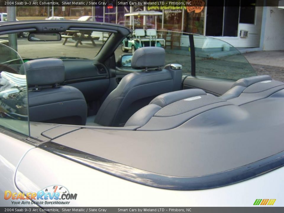 2004 Saab 9-3 Arc Convertible Silver Metallic / Slate Gray Photo #11