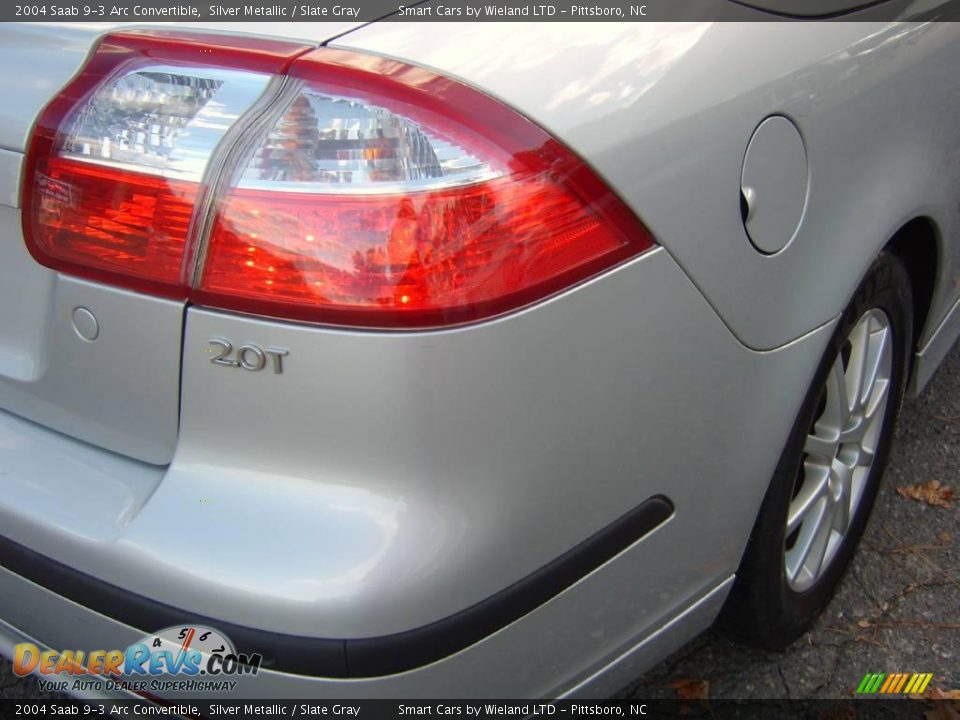 2004 Saab 9-3 Arc Convertible Silver Metallic / Slate Gray Photo #13