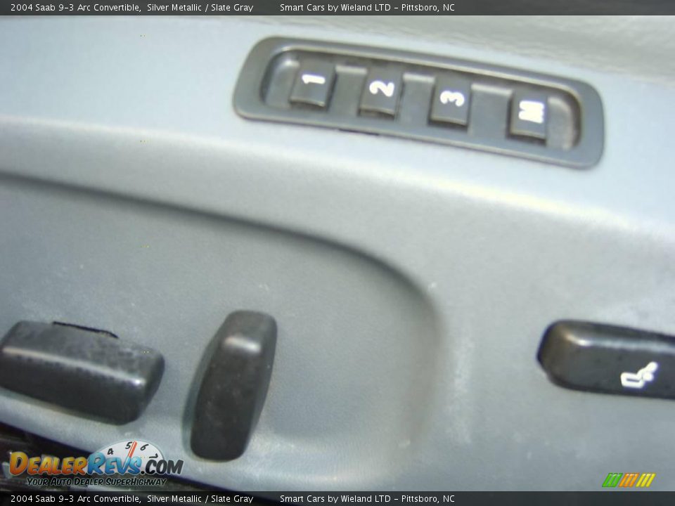 2004 Saab 9-3 Arc Convertible Silver Metallic / Slate Gray Photo #19