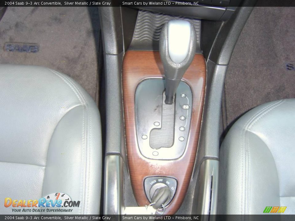 2004 Saab 9-3 Arc Convertible Silver Metallic / Slate Gray Photo #20