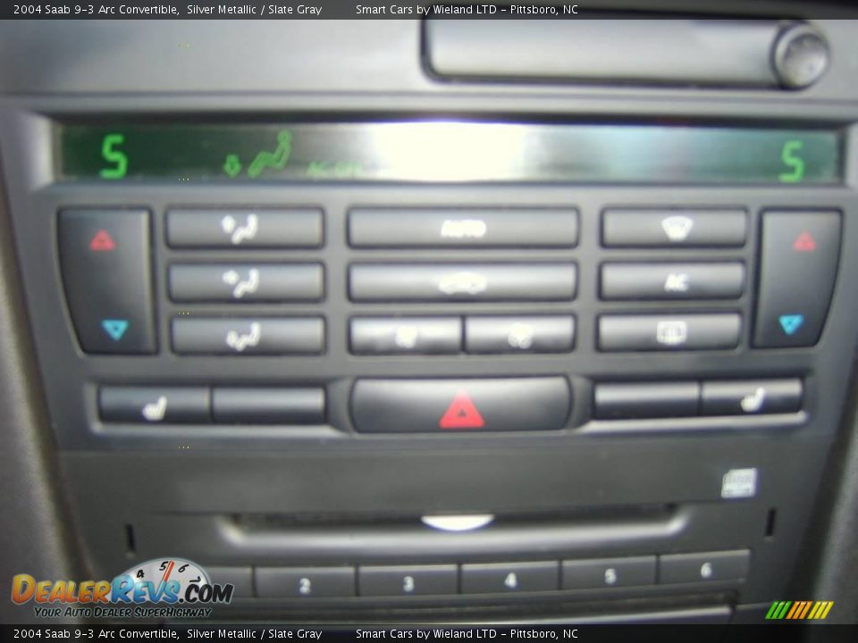 2004 Saab 9-3 Arc Convertible Silver Metallic / Slate Gray Photo #21