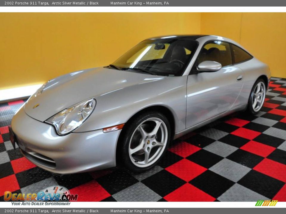 2002 Porsche 911 Targa Arctic Silver Metallic / Black Photo #3