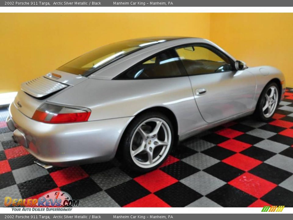 2002 Porsche 911 Targa Arctic Silver Metallic / Black Photo #6