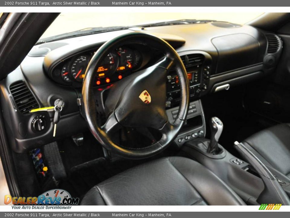 2002 Porsche 911 Targa Arctic Silver Metallic / Black Photo #7