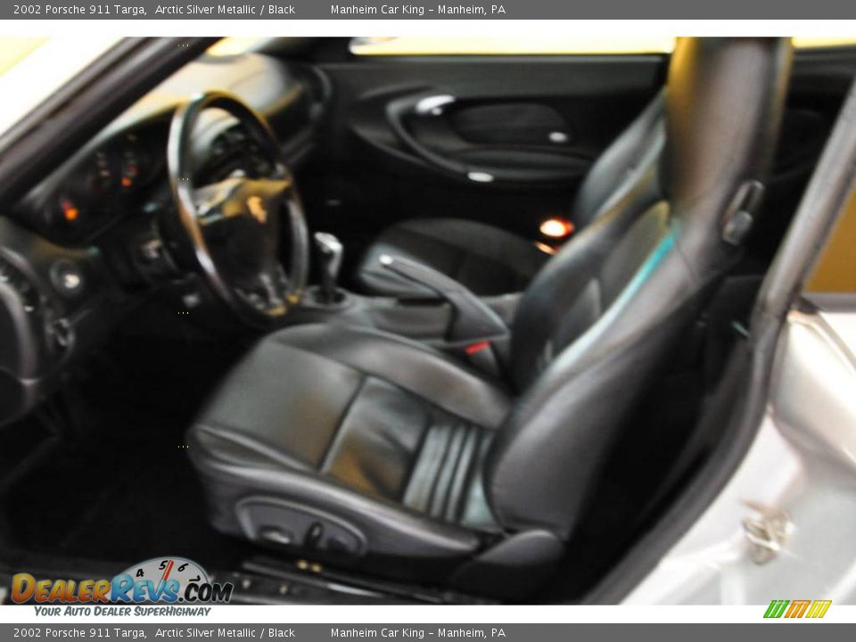 2002 Porsche 911 Targa Arctic Silver Metallic / Black Photo #12