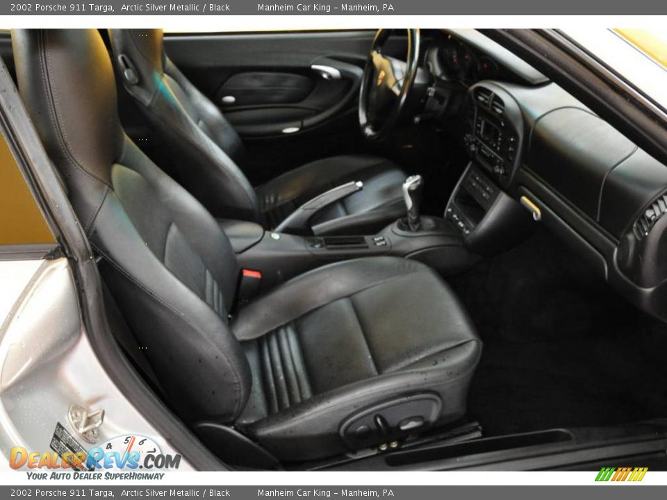 2002 Porsche 911 Targa Arctic Silver Metallic / Black Photo #15