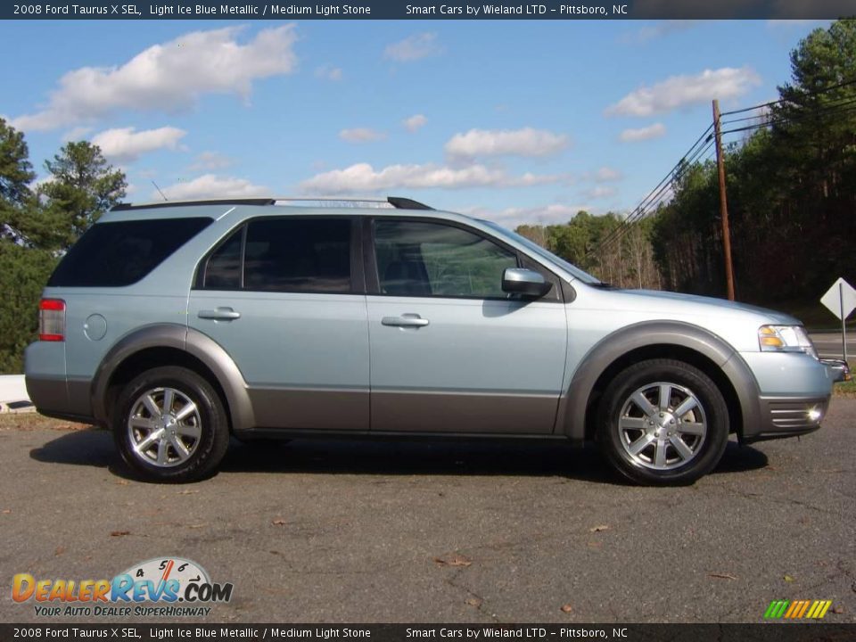 2008 Ford Taurus X SEL Light Ice Blue Metallic / Medium Light Stone Photo #1