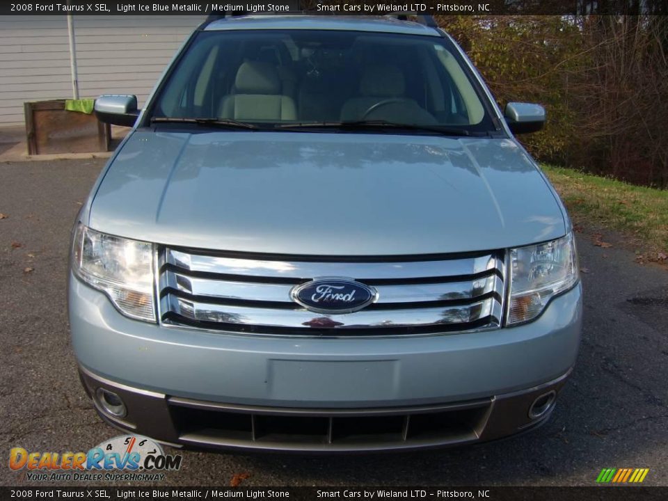 2008 Ford Taurus X SEL Light Ice Blue Metallic / Medium Light Stone Photo #2