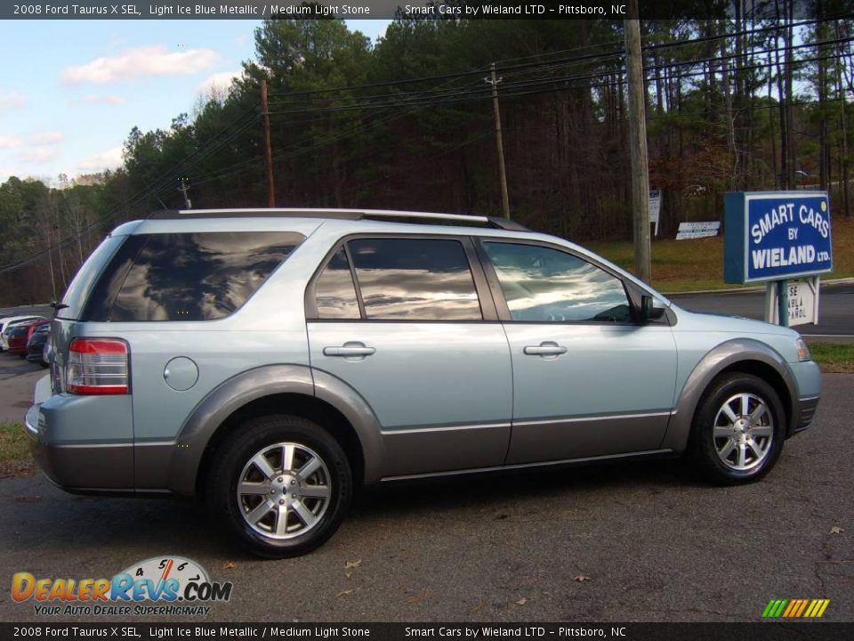 2008 Ford Taurus X SEL Light Ice Blue Metallic / Medium Light Stone Photo #4