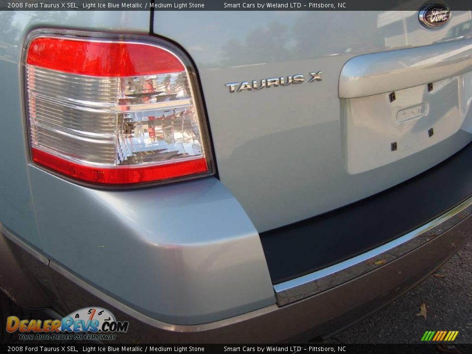 2008 Ford Taurus X SEL Light Ice Blue Metallic / Medium Light Stone Photo #9