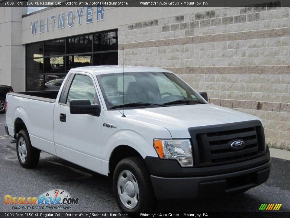 2009 Ford F150 XL Regular Cab Oxford White / Stone/Medium Stone Photo #1