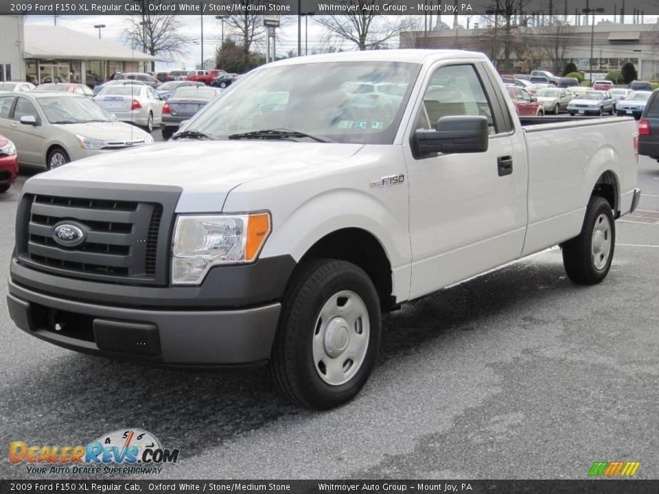 2009 Ford F150 XL Regular Cab Oxford White / Stone/Medium Stone Photo #3