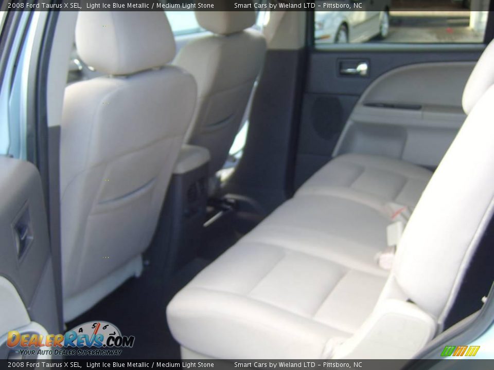 2008 Ford Taurus X SEL Light Ice Blue Metallic / Medium Light Stone Photo #16