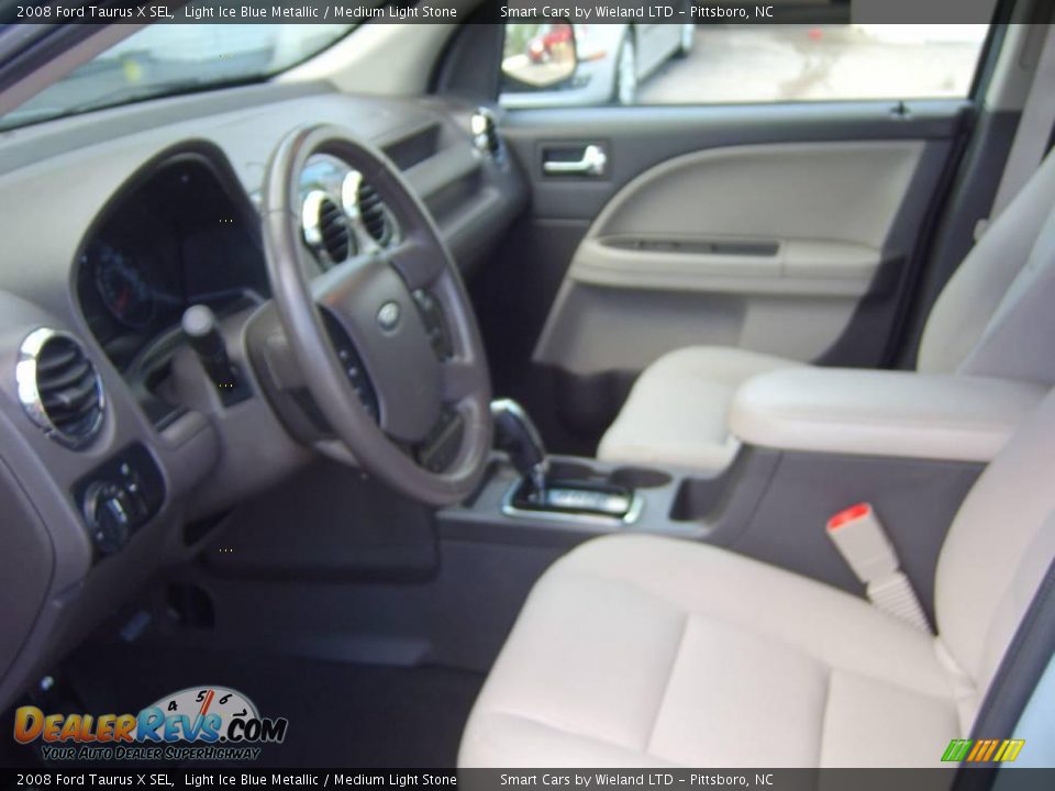 2008 Ford Taurus X SEL Light Ice Blue Metallic / Medium Light Stone Photo #19