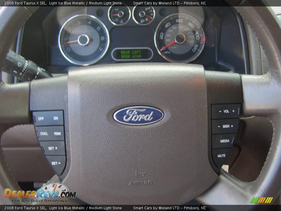 2008 Ford Taurus X SEL Light Ice Blue Metallic / Medium Light Stone Photo #22