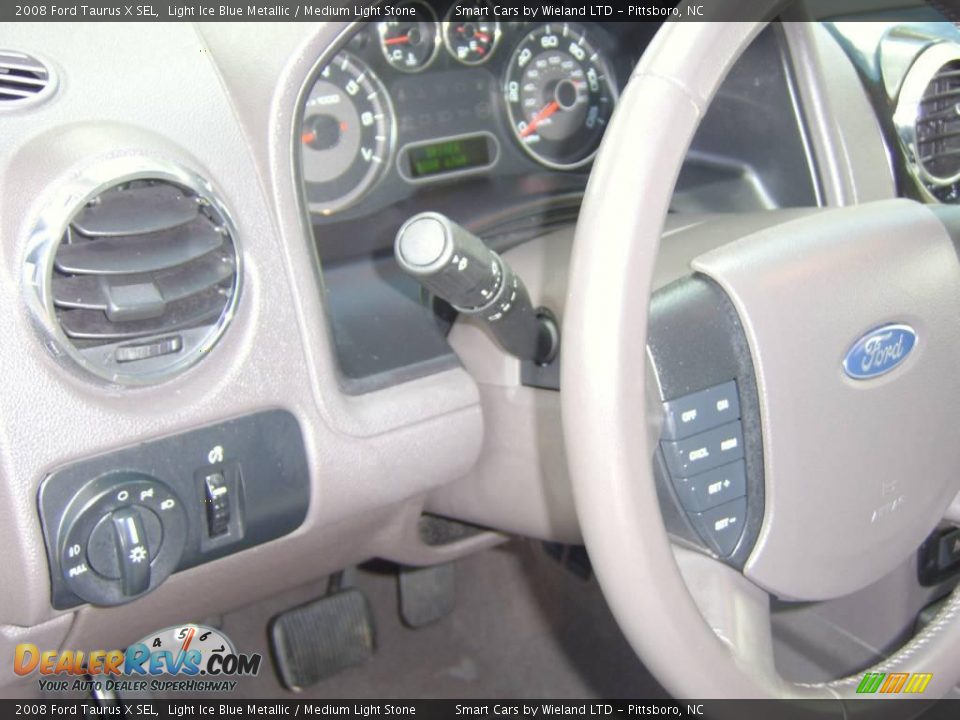 2008 Ford Taurus X SEL Light Ice Blue Metallic / Medium Light Stone Photo #23