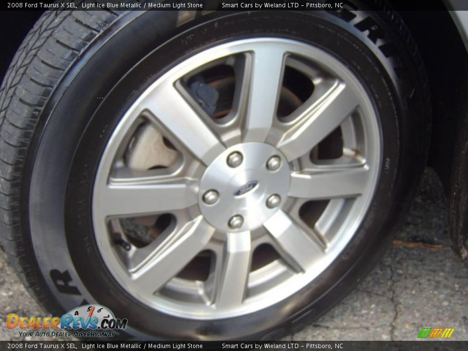 2008 Ford Taurus X SEL Light Ice Blue Metallic / Medium Light Stone Photo #25