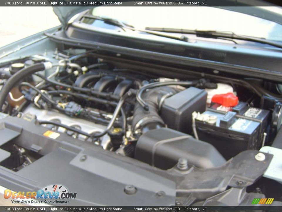 2008 Ford Taurus X SEL Light Ice Blue Metallic / Medium Light Stone Photo #26